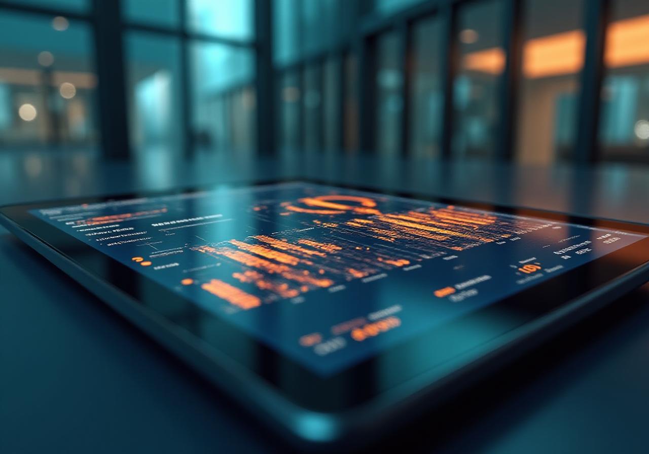 AI-powered business reporting dashboard illustration